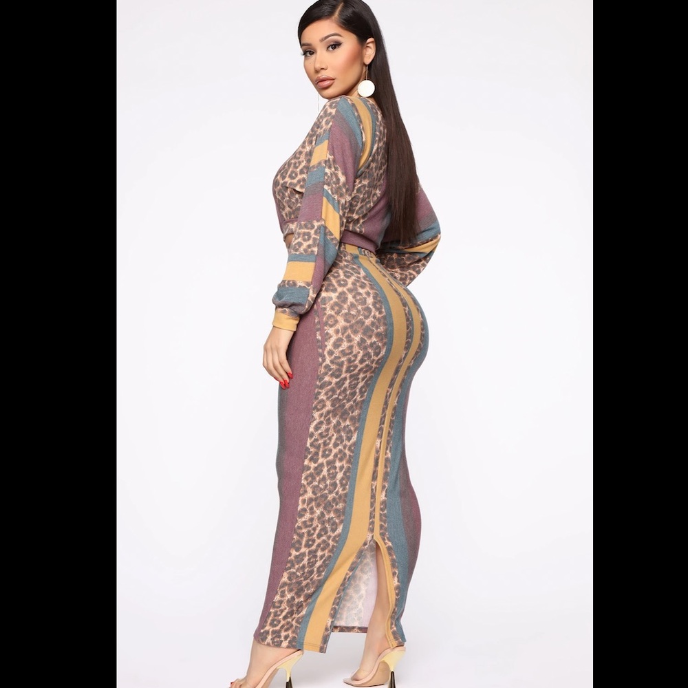 In the mix maxi skirt set